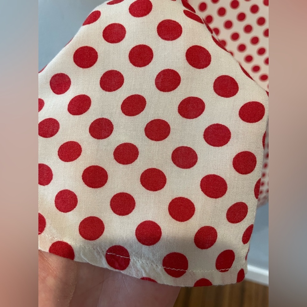 Women’s red and white a line Polka Dot Skirt size small - Picture 4 of 6